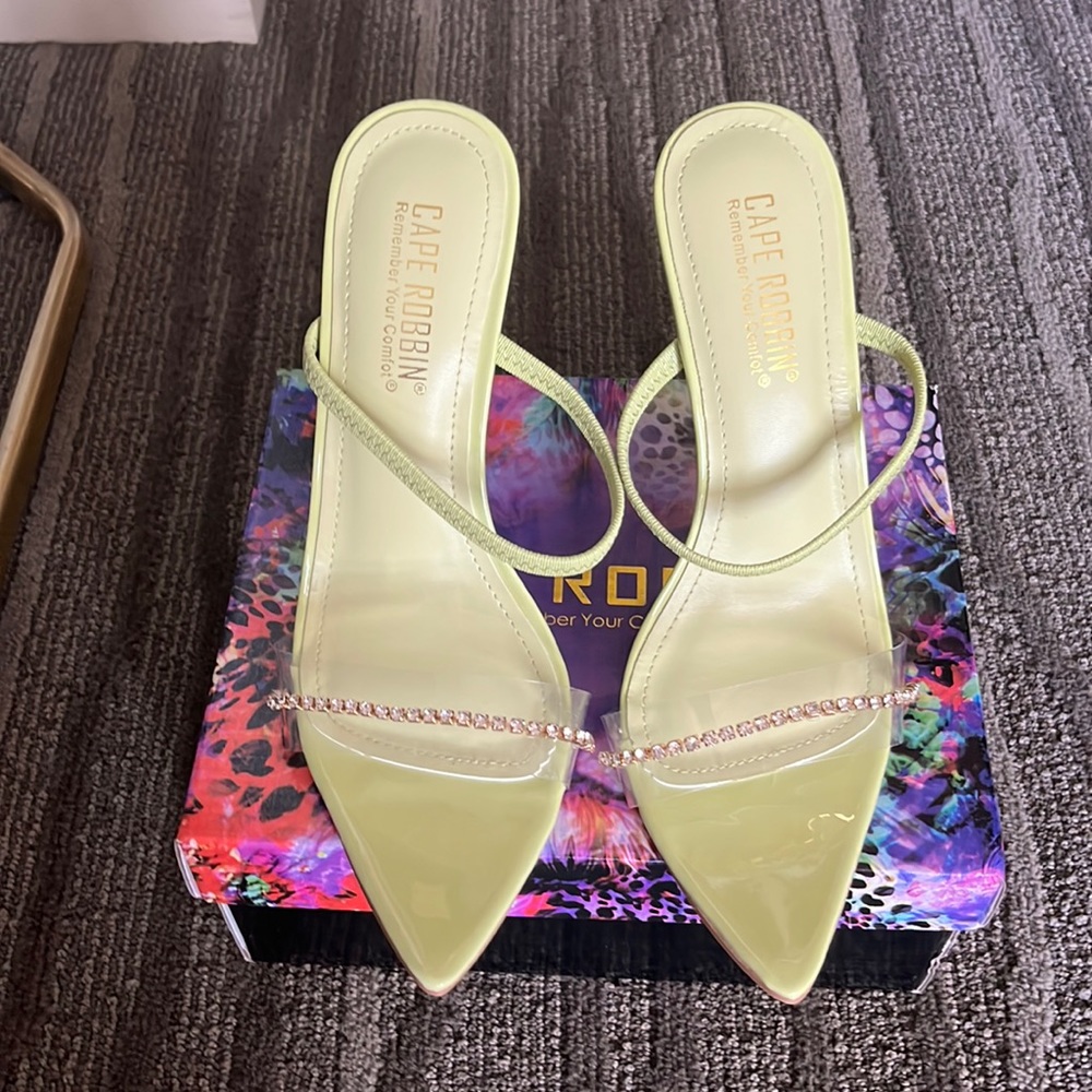 Rhinestone Open-Toe Stiletto Heels